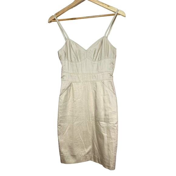 Marc Jacobs khaki sleeveless dress womans size 2 preppy capsule neutral - Picture 1 of 14